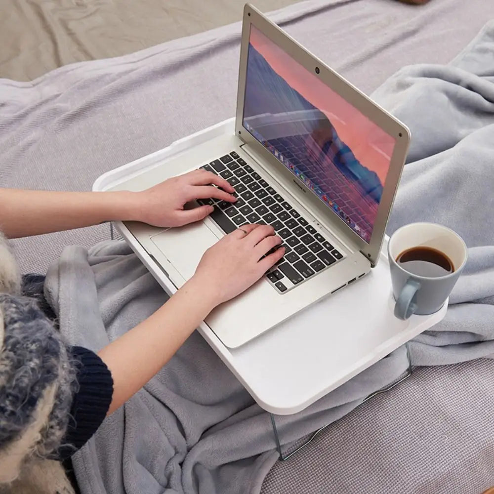 Hemasa Breakfast Bed Tray Multi-Function with Stand Laptop Bed Desk Bed Table Lap Desk Foldable