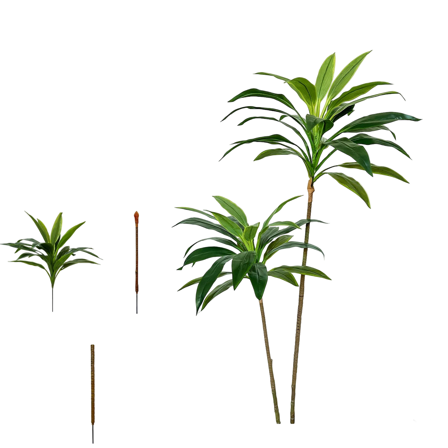Tejesa 50-225CM Artificial green Dracaena plant tree indoor outdoor ornament fake plant for Home garden Room wedding decor halloween
