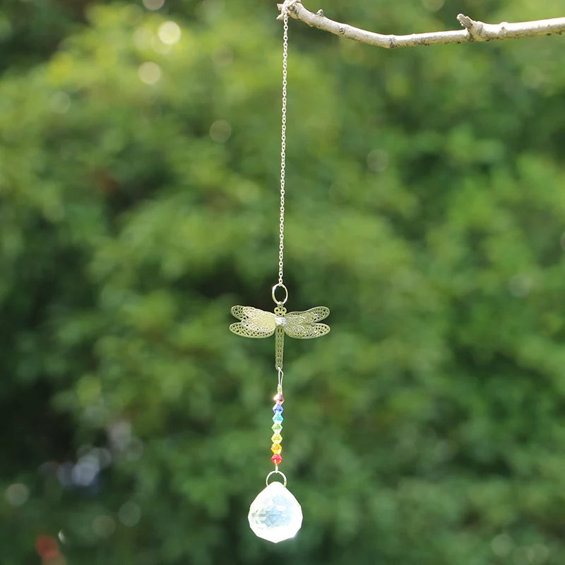 Hemasa 1PCS AB Crystal Suncatchers/Dragonfly Pendant/Window Decor Christmas Birthday Gifts