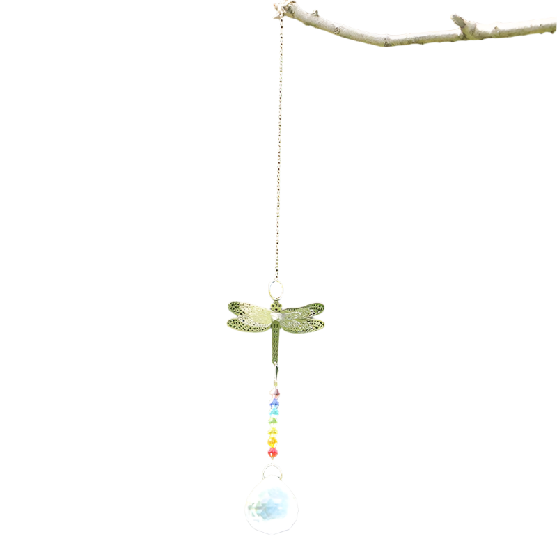 Hemasa 1PCS AB Crystal Suncatchers/Dragonfly Pendant/Window Decor Christmas Birthday Gifts