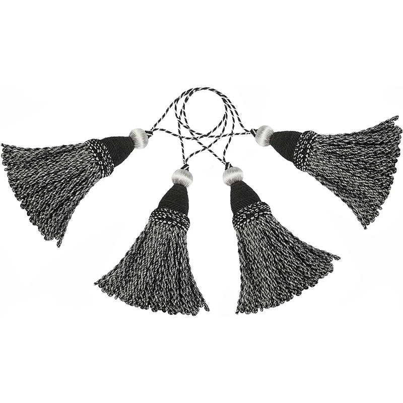 4 & 2Pack Tassel Key Tassel with Loops Handmade Twisted Tassel Craft DIY Accessories for Home Decoration Tassels for Crafts