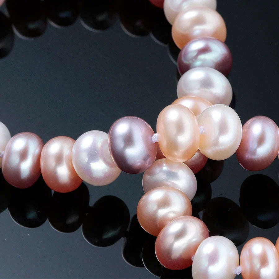 Hengsheng 100% Natural Freshwater Pearl Necklaces for Women High Luster 925 Sterling Silver Real Pearl Necklaces Jewelry Gift