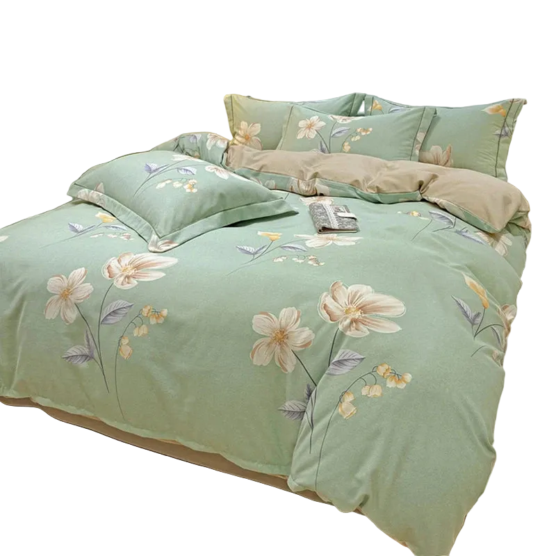 Hemasa 100% Cotton Duvet Cover  Zipper Closure  Bedding  Brushed Quilt Cover