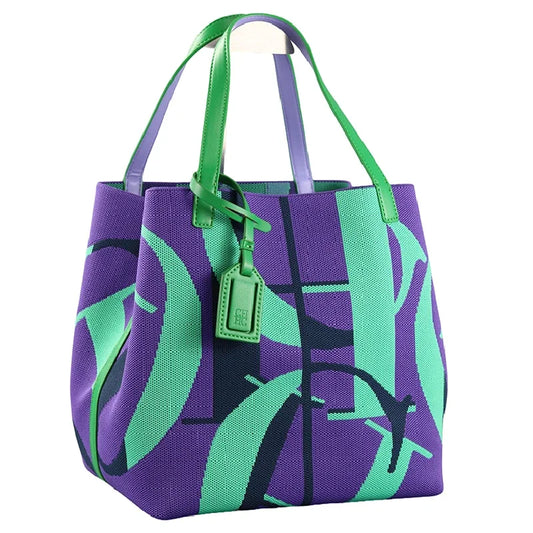CH Brand Women's Tote Bag Large Capacity Multifunctional Letter Fly Weave Design Autumn Winter New Women's Handbag