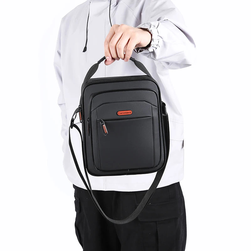 Tejesa Casual Men's Small Flap Shoulder Bag Soft PU Leather Male Messenger Bag Fashion Teenagers Shopping Bag Phone Bag