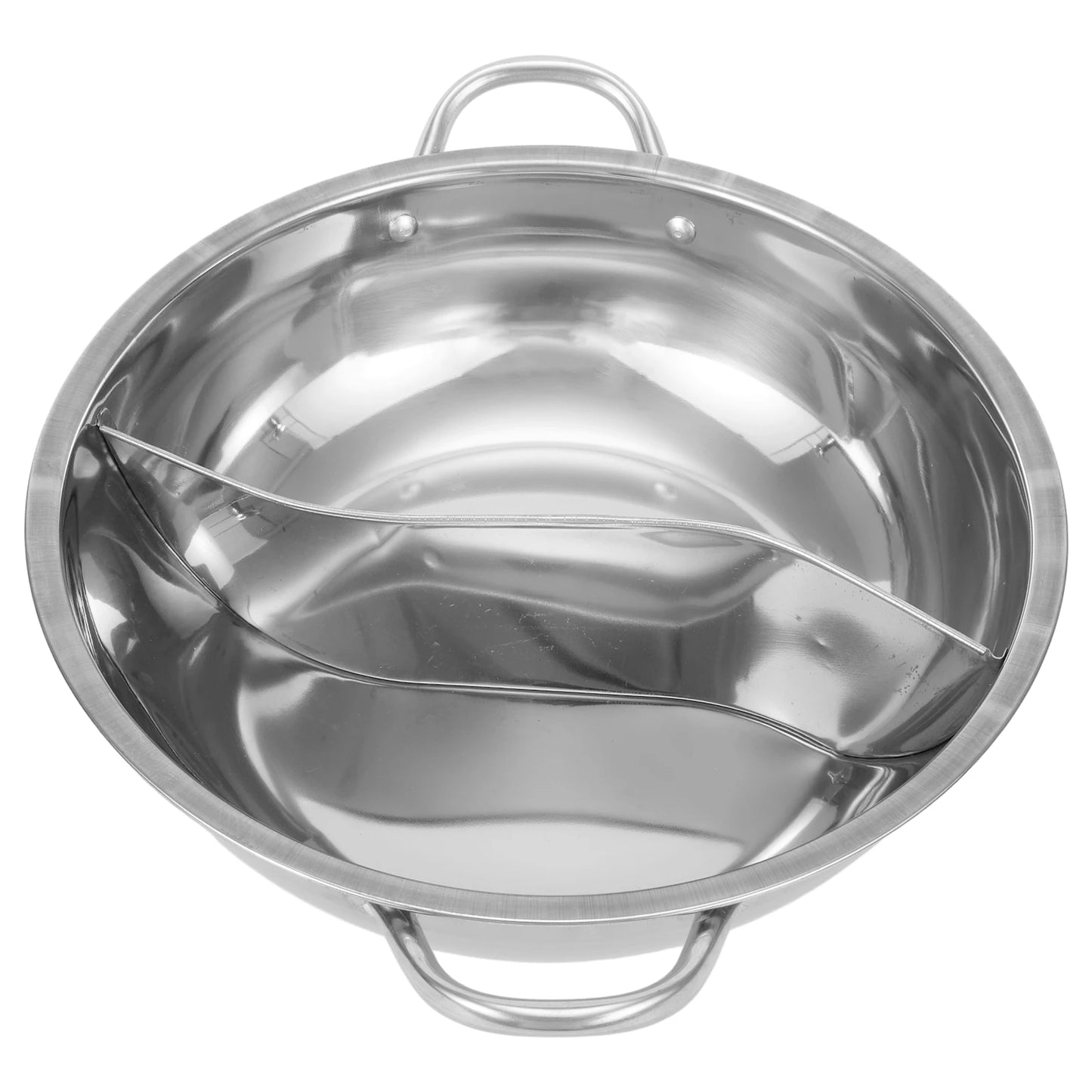 Tejesa 28cm Stainless Steel Twin Divided Double Pot Hotpot Cooker  Hot Pot Kitchen Pan