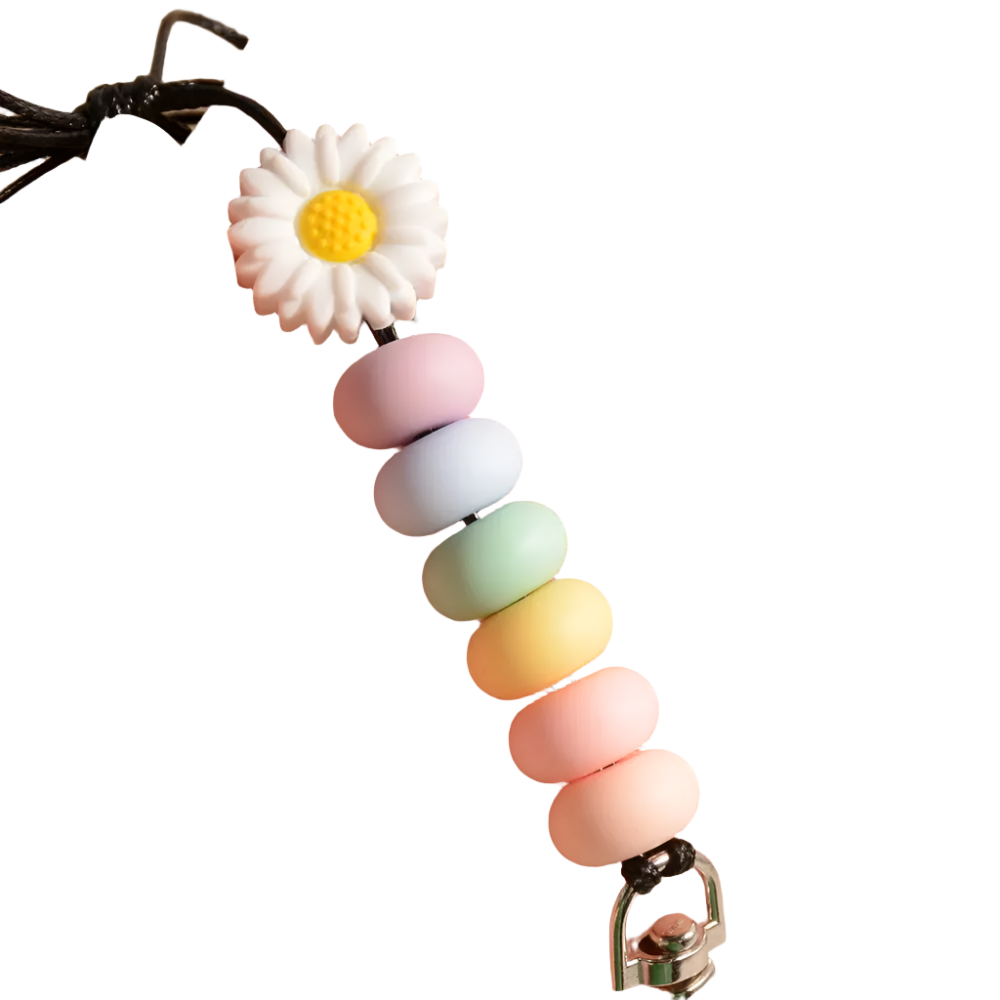 Hemasa Lanyard for Id Badges /Silicone Daisy Sunflower Lanyards Key Chain Pendant Holder for Women Girls Kids Charm Gift 2023
