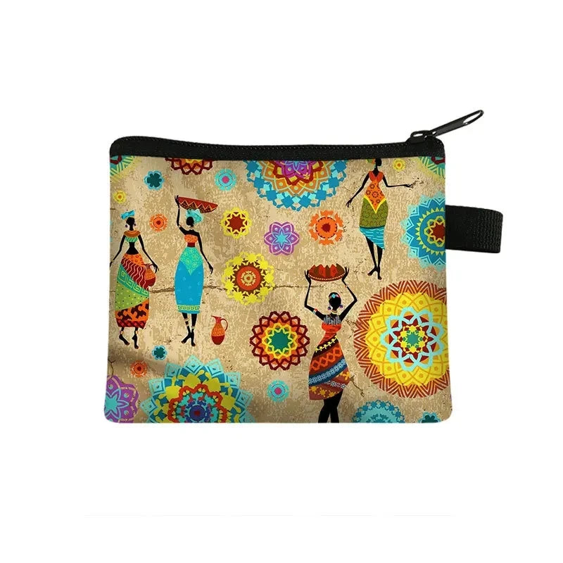 Tejesa Geometric Design Portable Card Bag Coin Key Storage Bags Hand Bag Small Square Bag Coin Purse Pochette Sac Billetera Wallet