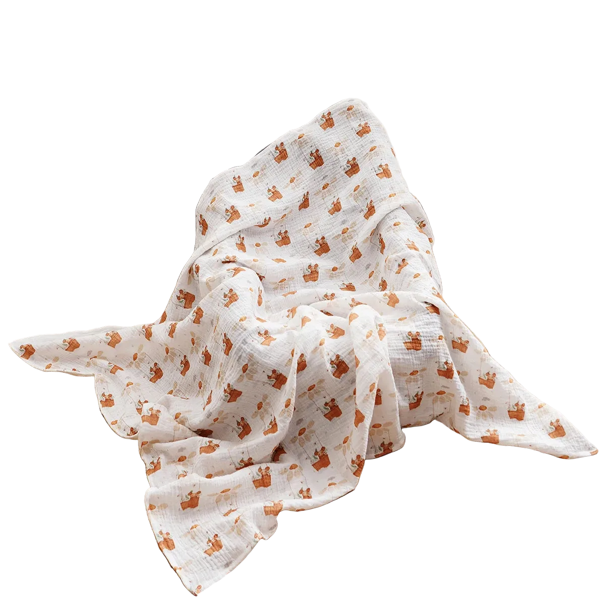 Tejesa All Season 100% Cotton Baby Muslin Swaddle Blanket/ Newborn Bath Towel/100x100cm