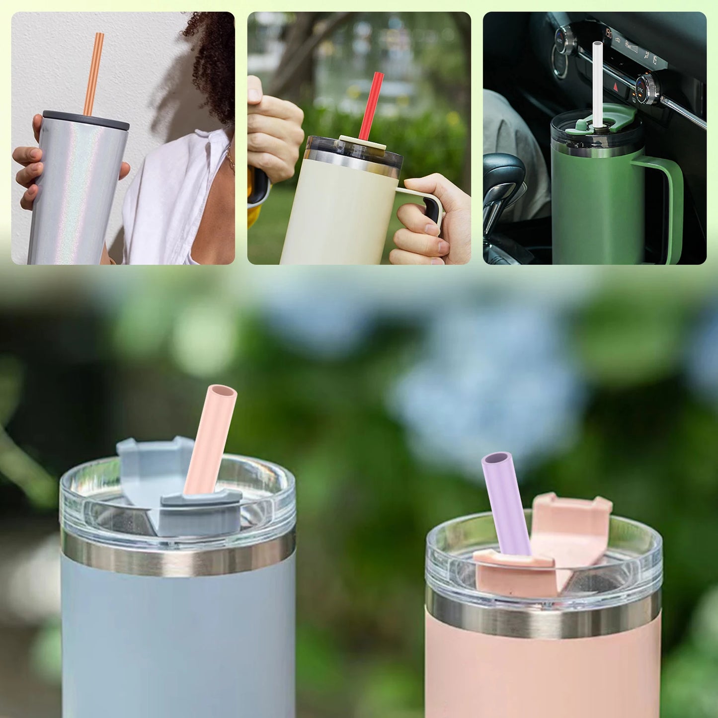 24/10Pcs Multicolor Drinking Straws Reusable Drinking Straws Beverage Bar Straws Wedding Decor Kitchen Beverage Party Supplies