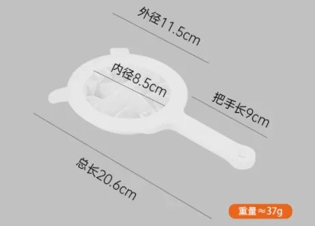Hemasa 100/200/400 Mesh Kitchen Nut Milk Filter Ultra-fine Mesh Strainer Nylon Mesh Filter Spoon for Soy Milk Coffee Yogurt Strainers
