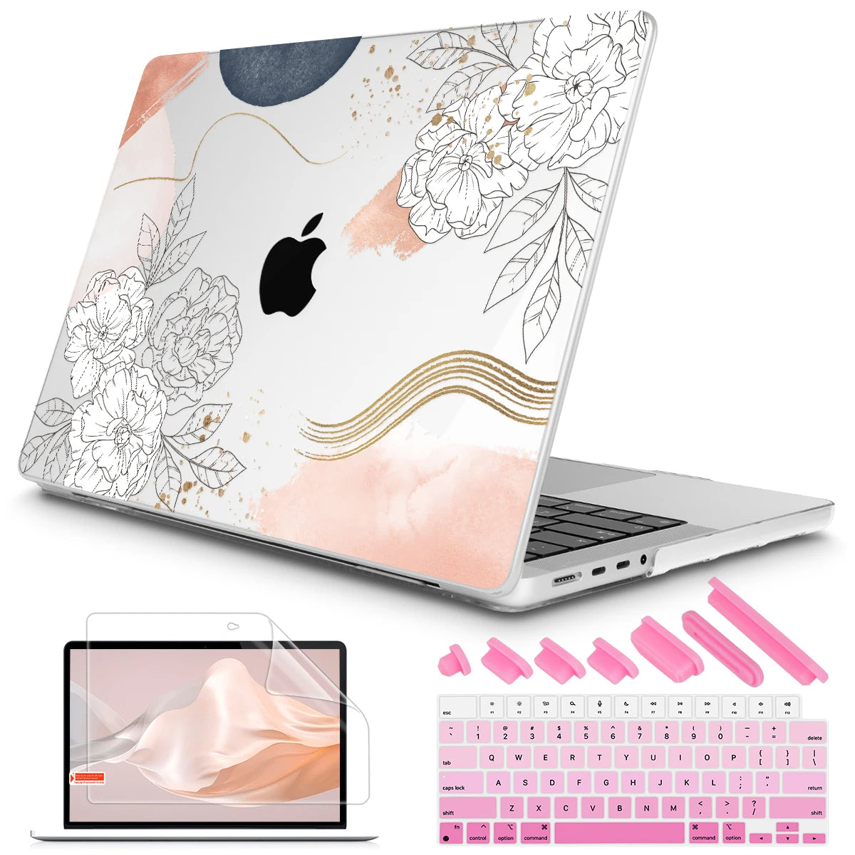 Hemasa Multi  Colorful Butterfly Hard case for Macbook M4 A3401 Pro 2023 M2 Air Pro 13 2022 A2338 A2681 A2337 M1 Pro 14 16 A2779 M2 Air 11 12