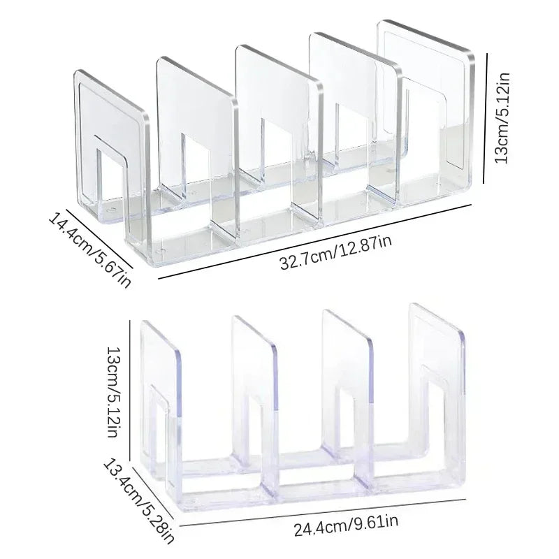 Hemasa 3/4 Grids Handbag Storage Box Divider Shelf Bag Storage Rack Clear  Handbag Storage Wardrobe Storages Home Use Wardrobe Shelf