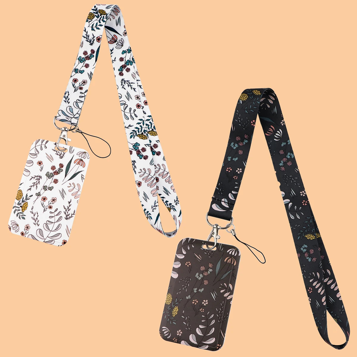 Tejesa Plant Lanyard ID Credit Card Cover Pass Students /Cell phone Rope Neck Straps Badge Holder