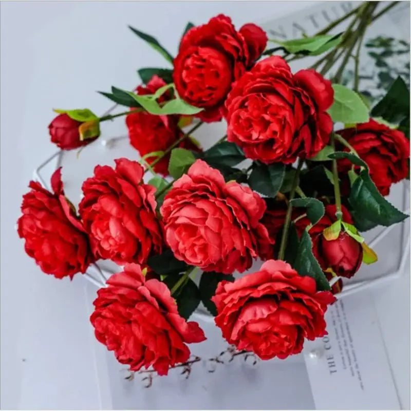 5/10pcs Long Stem Artificial Rose Bouquet Home Decoration Accessories Valentine's Day Fake Flower Photo Prop Wedding Holiday Diy