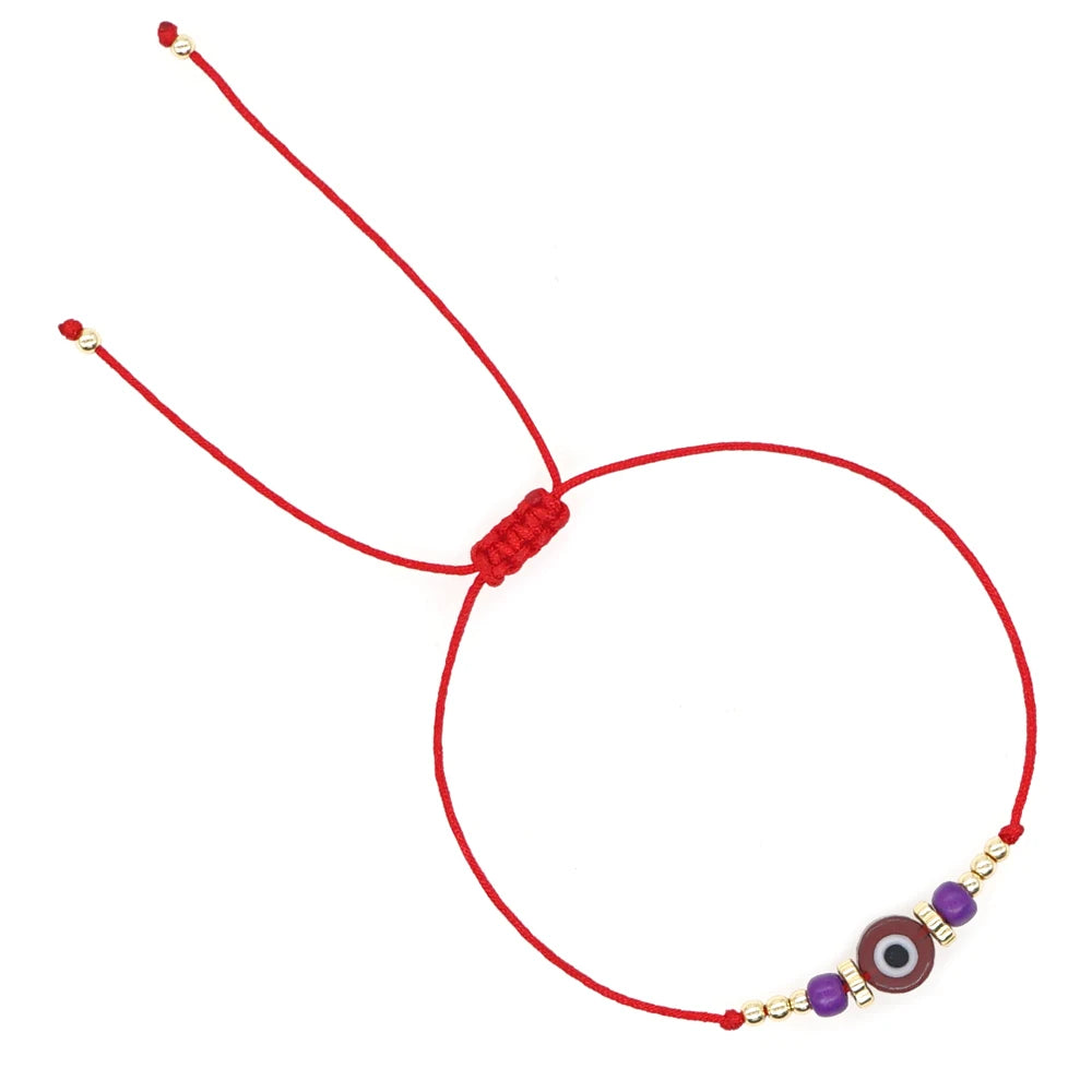 GO2BOHO New Turkish Evil Eye Beads Bracelet Handmade Trendy Friendship Bracelets for Women