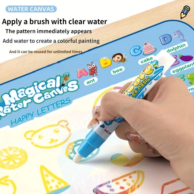 Hemasa 100x80CM Magic Water Drawing Mat Coloring / Painting Board Educational Toys Kids Gifts