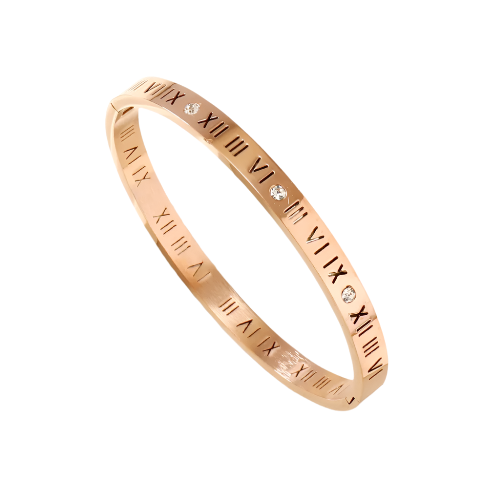 Hemasa Roman Bracelet For Women Stainless Steel Jewelry Accessories