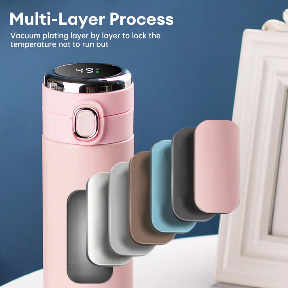 Hemasa 420ml Stainless Steel Water Bottle  Mug Leak-proof Vacuum Flask
