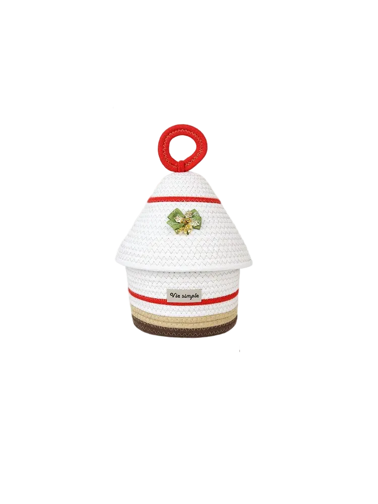 Tejesa Dopne Cotton Tead Woven Storage Basket Cute Living Room Sna Miscellaneous Goods Storage Box Bedroom Cosmetic Organizer...