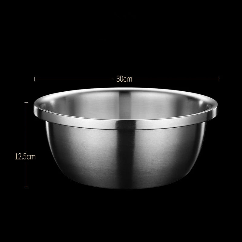 Hemasa Stainless Steel Drain Basket /Colander Round Rice Cleaning Sieve /Fruit Vegetable Washing Basin Strainer Filter