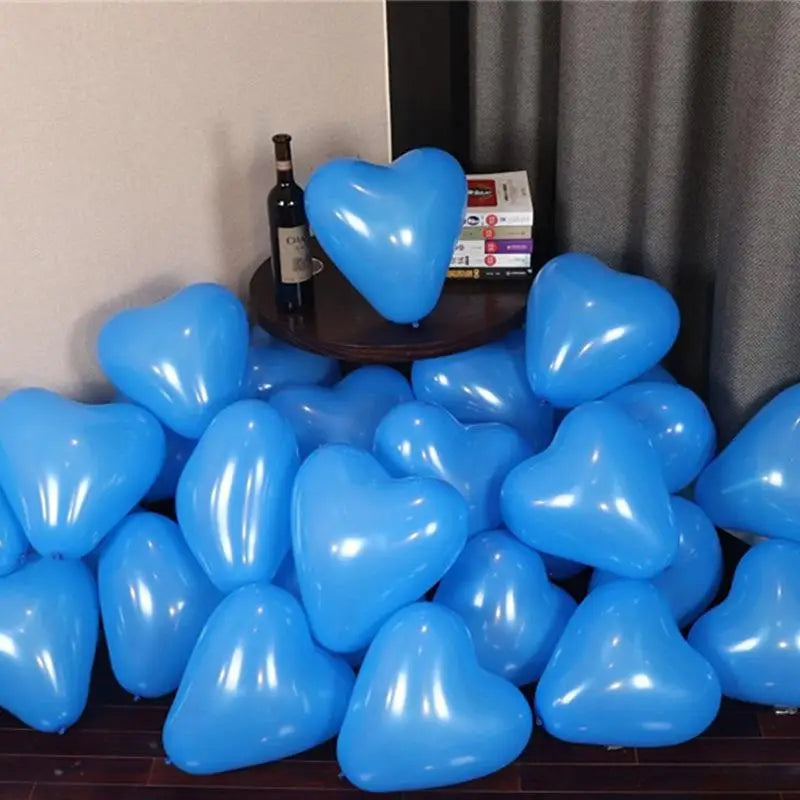 12Inch Heart shape Balloons Love Inflatable Air Helium Balloon room Day Marriage Wedding Birthday Party Decor Supplies