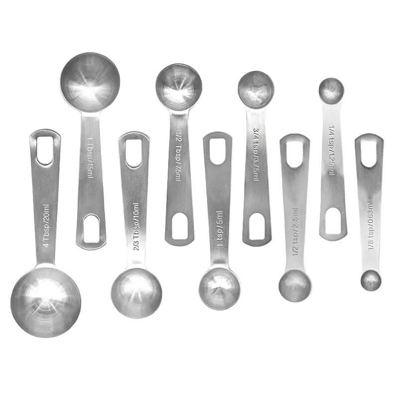 Tejesa 6/9/11Pcs Measuring Spoons Set Stainless Steel Seasoning Coffee Scoop Measuring Spoon With Scale Kitchen Baking Measuring Tools