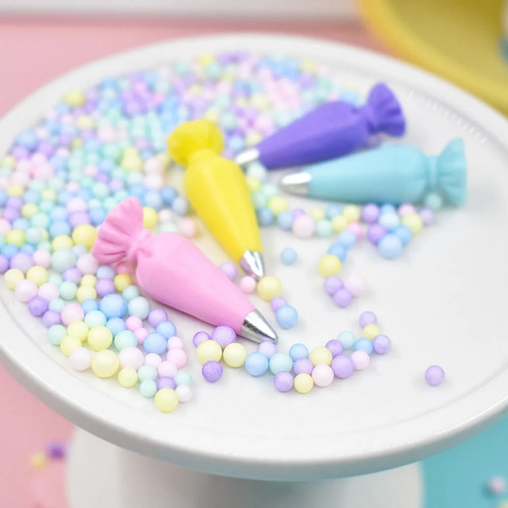 10pcs Macaroon Resin Decorating Bag Decoration 3d Miniature Dollhouse Scrapbooking Accessories Embellishments Kawaii Craft DIY