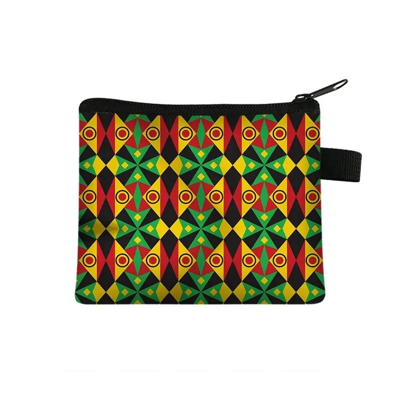 Tejesa Geometric Design Portable Card Bag Coin Key Storage Bags Hand Bag Small Square Bag Coin Purse Pochette Sac Billetera Wallet