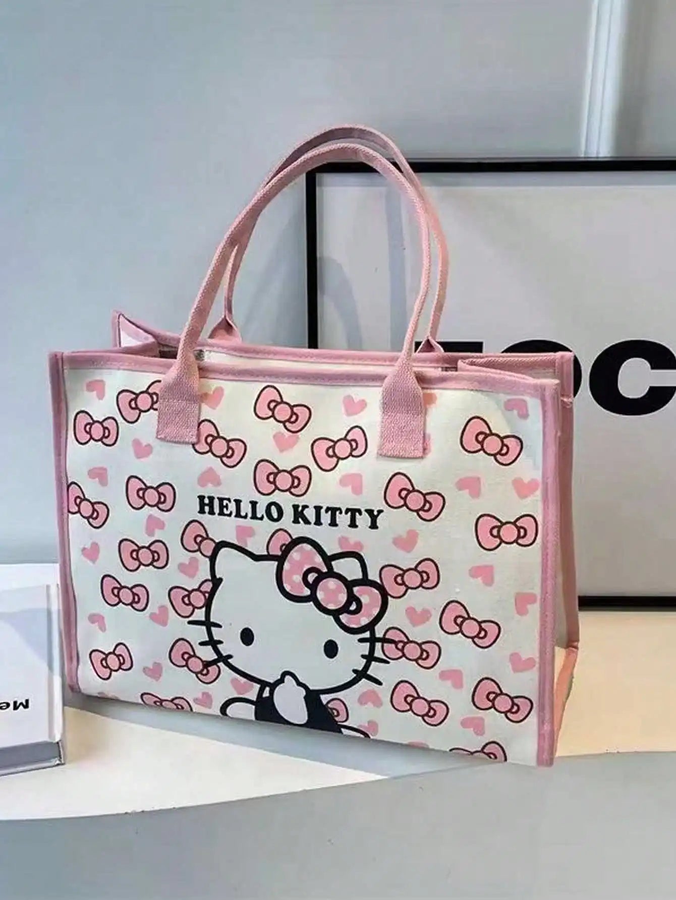 MINISO Cartoon Insulated Cinnamon Dog Kuromi Portable Lunch Bag Lunch Box Bag Student Office Workers Bring Meal Storage Bag