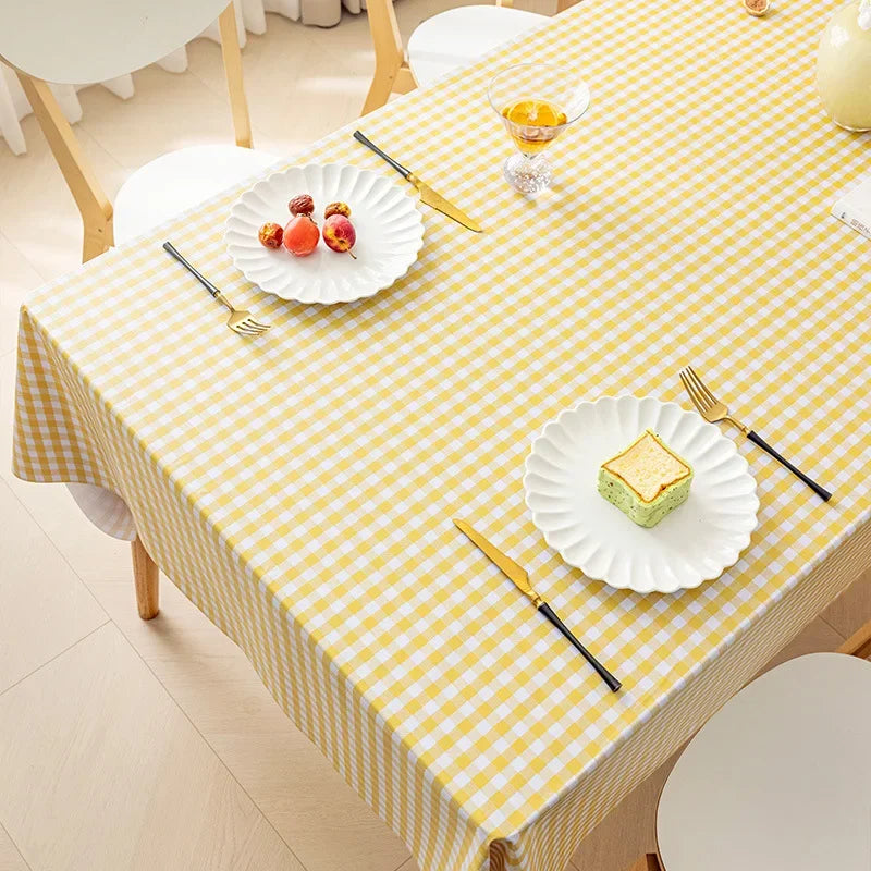 Waterproof Tablecloth Oil-proof and Washable Pvc Table Mat Decorative Home End Table Cloth