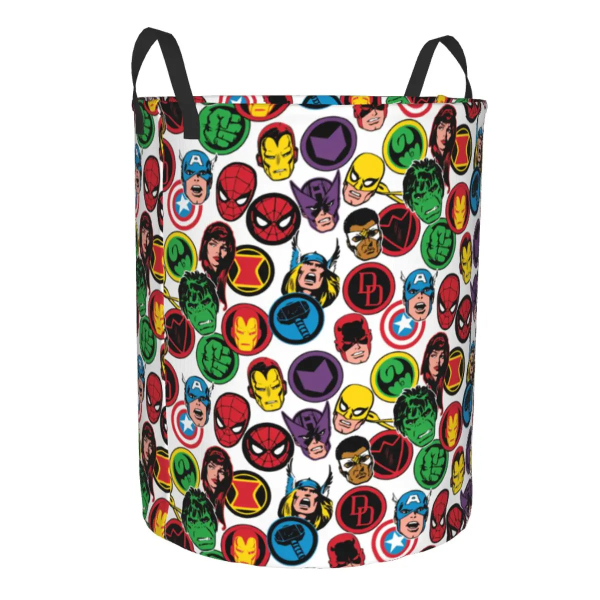 Tejesa  Laundry Hamper Large Storage Basket Action Spider Man Comics Girls Boys Toy Organizer