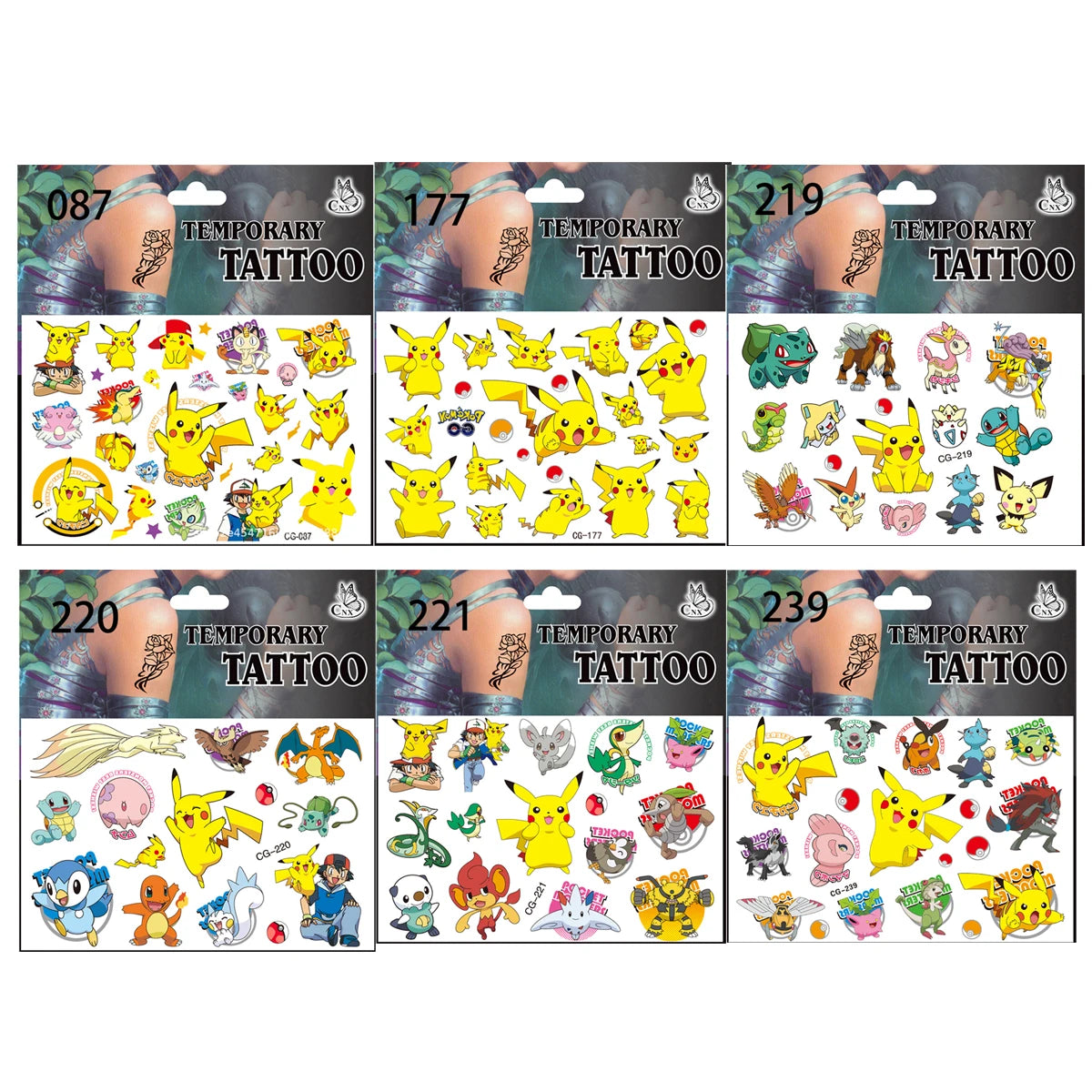 Pokemon Pikachu Birthday Party Favors Gifts Slap Bracelets Stamps Tattoos Stickers Kids Goodie Bag Fillers Party Supplies Decora