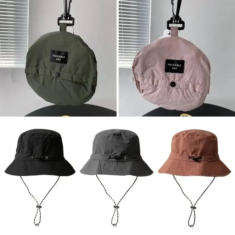 Sun Protection Waterproof Bucket Hat Summer Camping Hiking Cap Anti-UV Sun Hat Mountaineering Caps