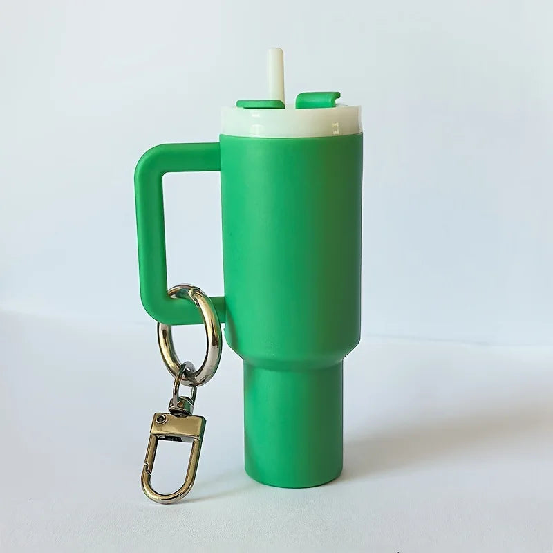 Mini Cup Keychain Keychain for Lip Balm Cute Tumbler Key Ring Handbag Charms Key Ring for Stanley Water Bottle Accessories
