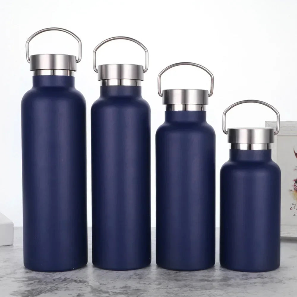 Hemasa Stainless Steel  Tumbler Cups with Lid Portable Outdoor Vacuum Flask Children's Water Bottle 350ML/ 500ML/ 750ML
