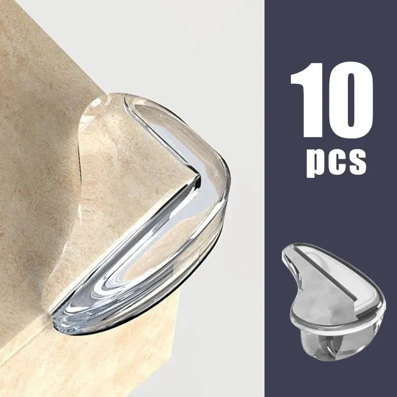 Hemasa 10PCS/4PCS Clear Anti-collision Coffee Table Furniture Corner Protectors Children's Soft Corner Sheathing Living Room Decor