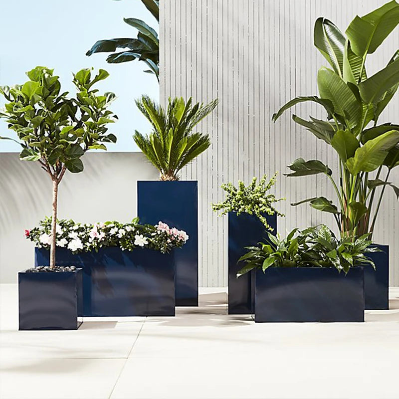 Plant Pot Modern Metal Planter Living Room Decorative Plant Stand Garden Planter