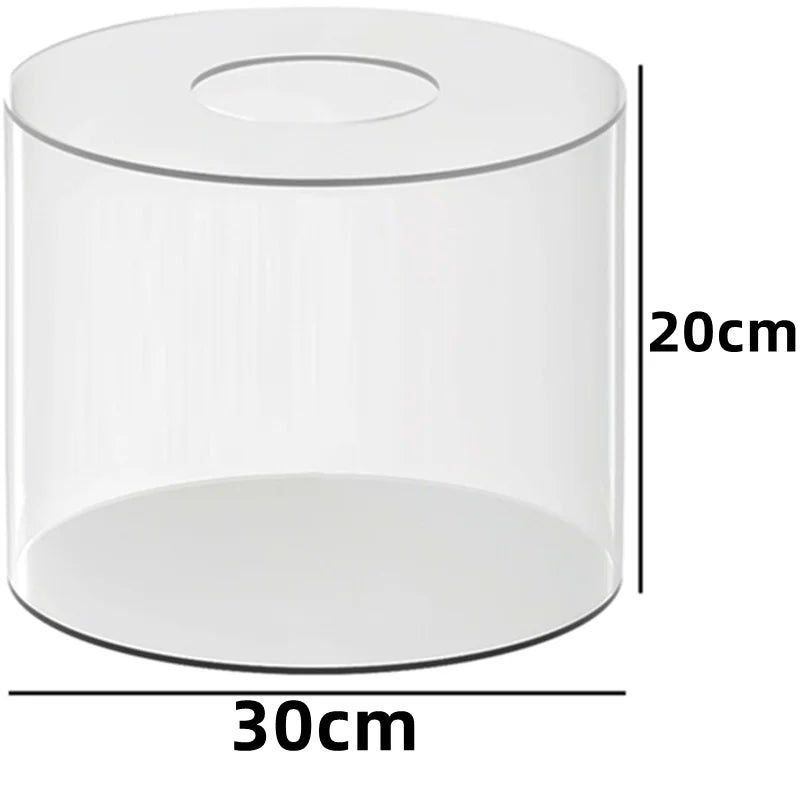 1PC Acrylic Cake Display Board Round Cake Edge Smoother Scraper Tray DIY Cake Refillable Board Base Clear Cake Stand Tools