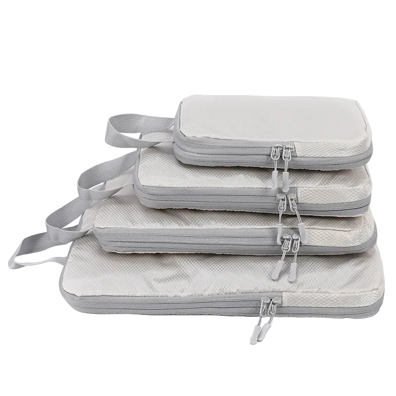 Tejesa Compressible 4-Piece Set Business Travel Storage Bag, Simple and Fashionable Multi-Functional Vertical Waterproof Organizer Bag