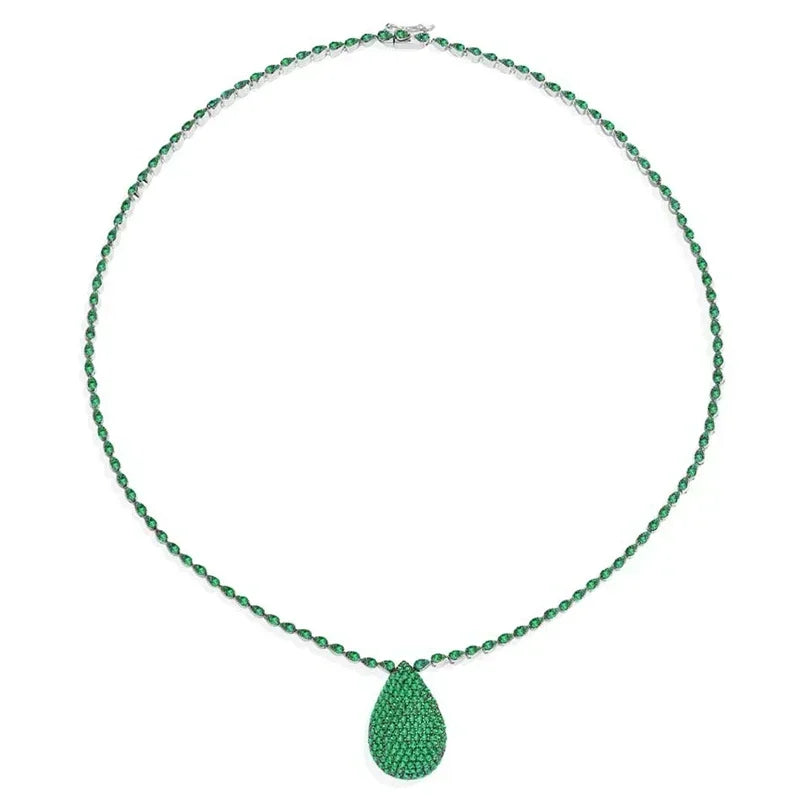Tejesa 925 Silver December 2023 New Magenta Green Purple Diamond Earrings Necklace Bracelet Ring For Women Luxury Designer Jewelry