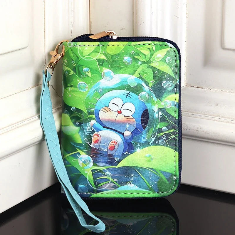 Cartoon Kuromi Short Version Waterproof Money Bag Zipper Coin Purse Multiple Card Slots Wallet Portable Decoration Girl Gift