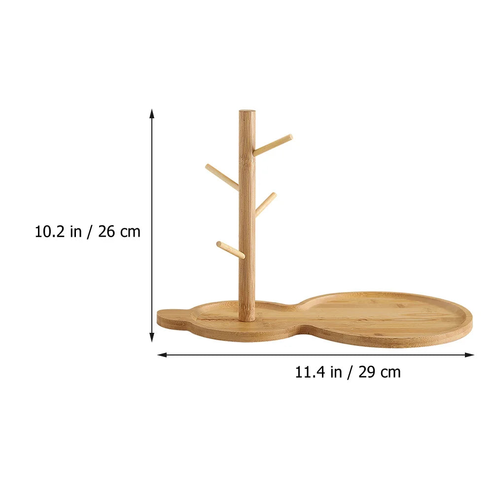 Woodsy Decor Earring Holder Tree Tray Dresser Bracelet Holder Bed Side Table Tray Entryway Key Tray Display Stand Storage Rack