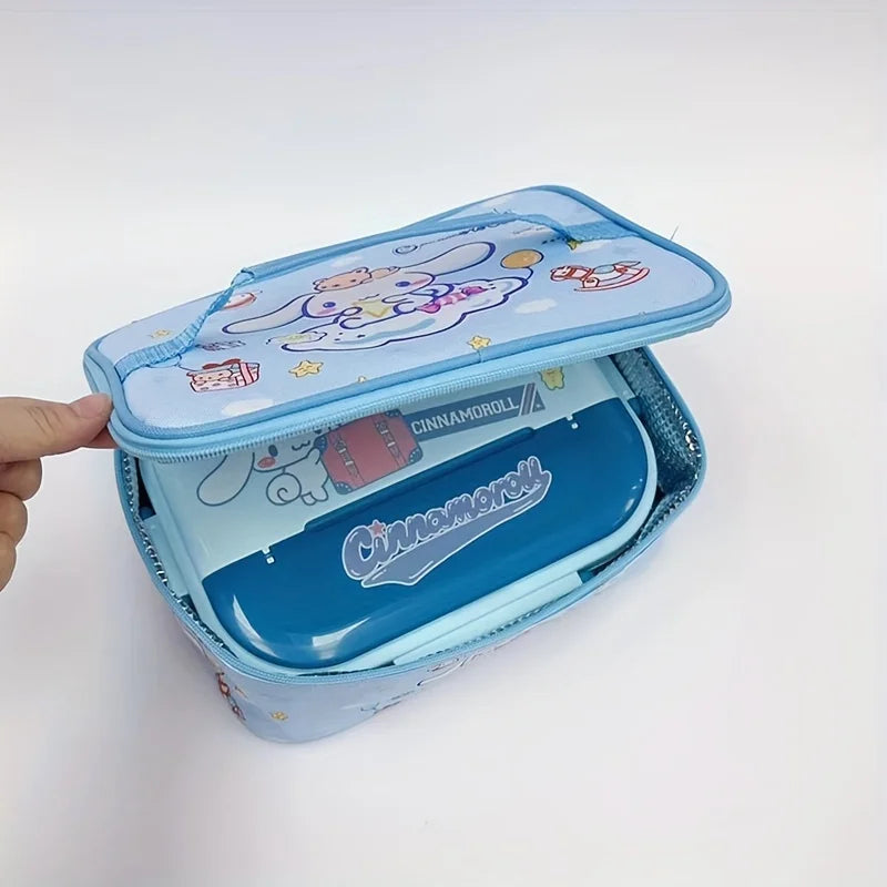 Hemasa  Insulated Lunch Bag - Water-Resistant Canvas Cooler Box