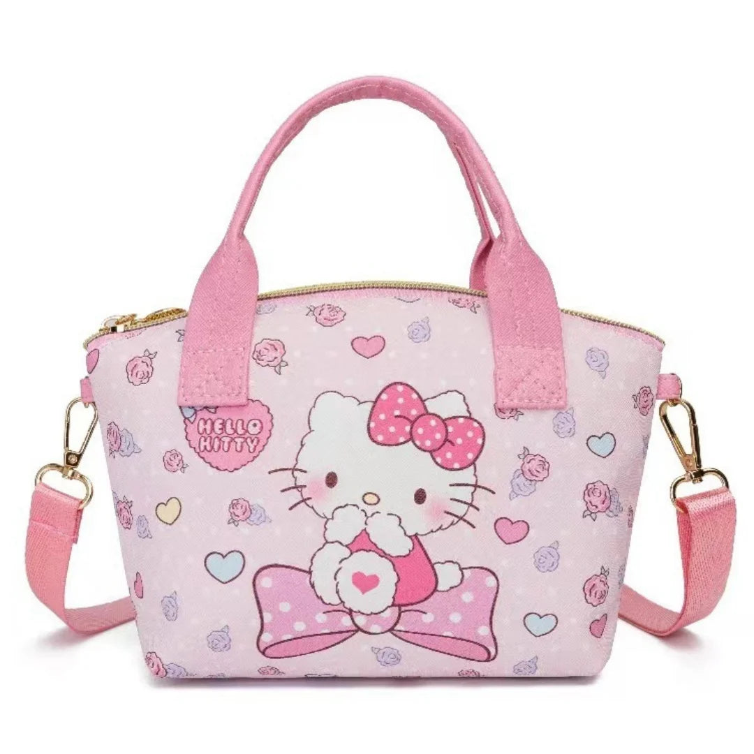 Hemasa   Pink Colour  Tote bag  with kitty Bag  ,Shoulder Bag wallet girls bag
