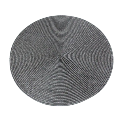 Hemasa Set of 6 Round Woven Non-slip Kitchen Placemat for Kitchen Dining Table European Style.