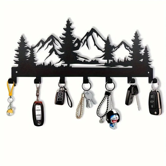 Tejesa 1-2PCS Easy Install Wall Mount Forest Key Hook  / Charming Metal Design for Towels, Hats & Purses | Stylish Entrance & Bathroom