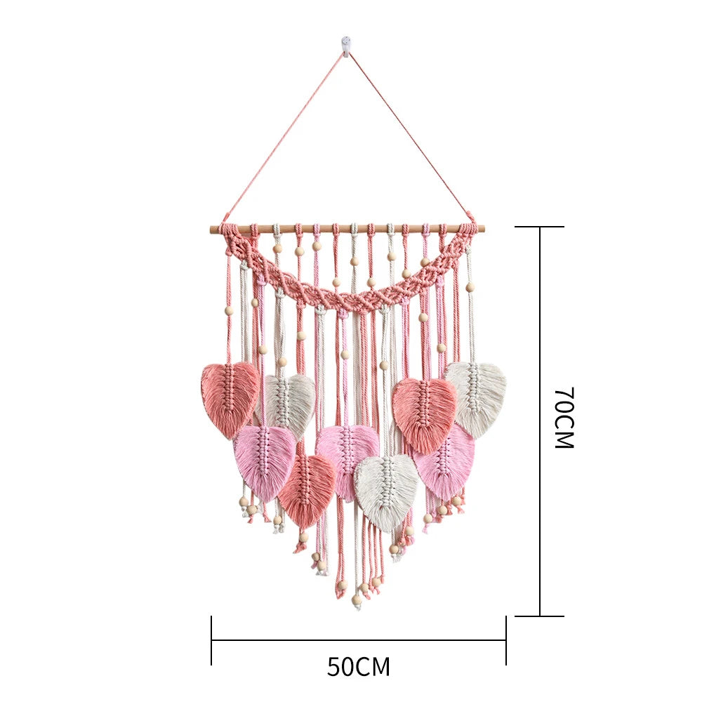 Hemasa Leaf Macrame Wall Hanging /Boho Woven Wall Tapestry