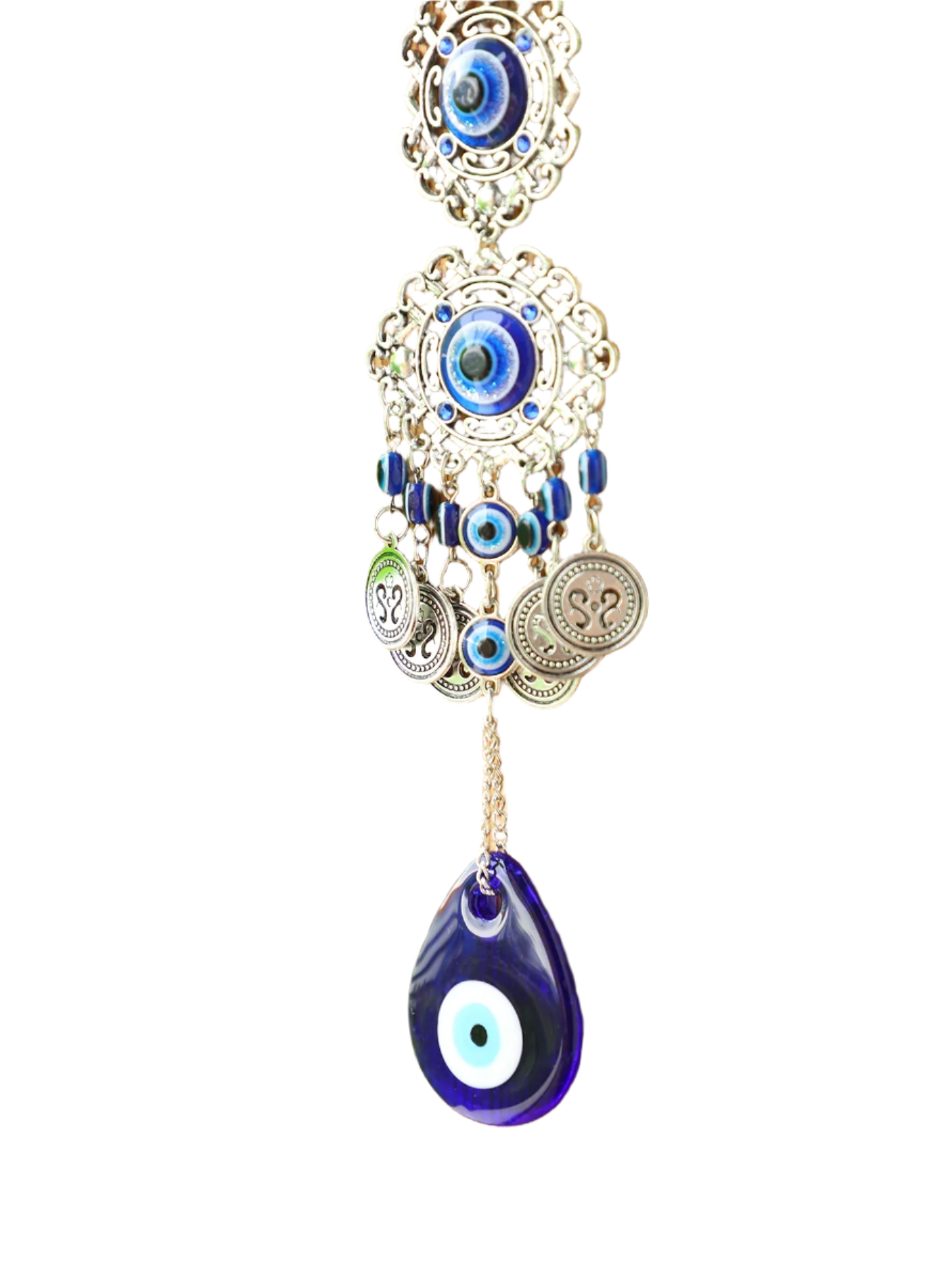 Heamsa Evil Eye Hanging Wall Decor Mental Wall Art Garden Decoration Outdoor Home Decoration Accessories