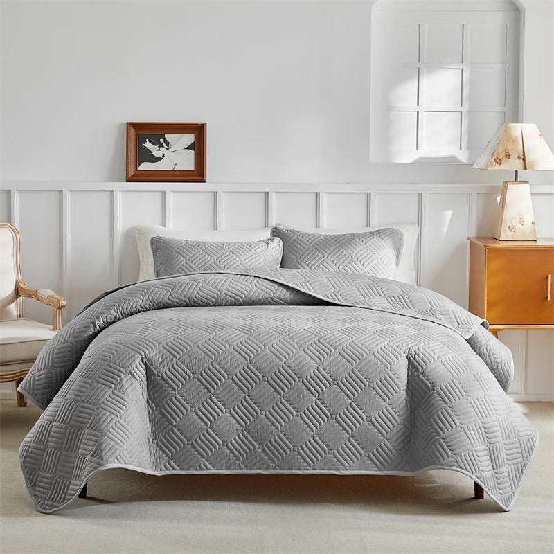 Tejesa Queen Quilt Bedding Set Lightweight Quilts Queen King Coverlet, Summer Blanket, Soft Bedspreads Bed Coverlets with Pillow Shams